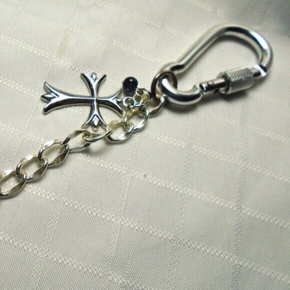 Accessories - No.273. Handmade keyring with a ring and a carabiner clip  Please feel free to m